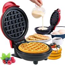 Máquina Fer Waffle Doces Rosquinhas Café Da Manhã