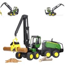 Máquina Florestal John Deere 1270G Bruder 1/16 Harvester Verde Original