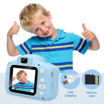 Máquina Fotográfica Digital Infantil (tira Fotos De Verdade) - Azul