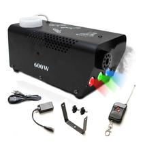 Máquina Fumaça Rgb 600w Iluminação Sem Fio Controle Festa