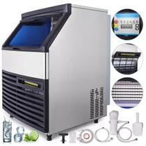 Máquina Gelo Mini 9c9cm Industrial 200kg Cubo Inox Filtro