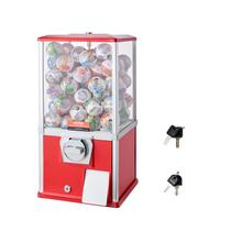 Máquina Gumball VEVOR 21 cm de altura PS Bouncy Balls 180 brinquedos vermelhos