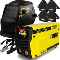Máquina Inversor Solda 150A Tig Lift MMA Máscara 4K Esquadro