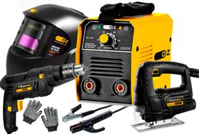 Maquina Inversora 120A 220V - IF-150 + Mascara de Solda + Furadeira + Serra Tico Tico + Luva Maquina Inversora 120A 220V - IF-150 + Mascara de Solda + Furadeira + Serra Tico Tico + Luva