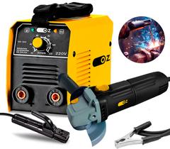 Maquina inversora - 220V + Esmerilhadeira Lixadeira Angular 4.1/2 Disco 125mm 220v Maquina inversora - 220V + Esmerilhadeira Lixadeira Angular 4.1/2 Disco 125mm 220v