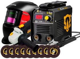 Maquina Inversora De Solda 120a Mma + Kit Esmerilhadeira Maquina Inversora De Solda 120a Mma + Kit Esmerilhadeira
