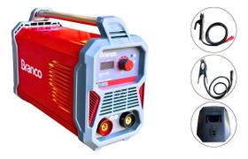 Máquina Inversora De Solda 140a Monofásica 220v Branco Vermelho Máquina Inversora De Solda 140a Monofásica 220v Branco Vermelho