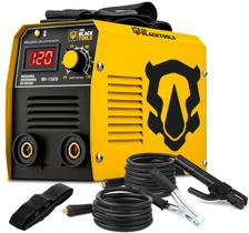 Máquina Inversora De Solda Portatil Mma Eletrodo Mi150d 120a The Black Tools