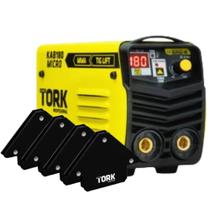 Maquina Inversora Solda Cim6180 + 4 Esquadro Magnético 12Kg