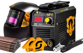 Maquina Inversora Solda Digital 120a 220v Mma + Acessórios