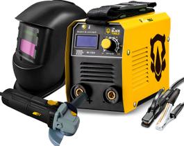 Maquina Inversora Solda Digital + Mascara E Esmerilhadeira Maquina Inversora Solda Digital + Mascara E Esmerilhadeira