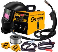 Maquina Inversora Solda Mig Tig Mma 160a 220v + Acessórios