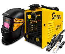 Máquina Inversora Solda Mma Tig Arc 170a 110/220v + Máscara Máquina Inversora Solda Mma Tig Arc 170a 110/220v + Máscara