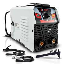 Maquina Inversora Solda Portátil Garra/Porta Eletrodo/ Martelo Com Escova Mma100 220V