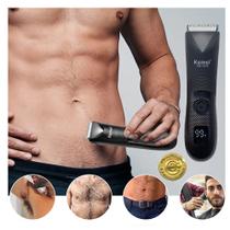 Maquina Kemei 1840 Profissional Aparador de Pelos Barba Corpo Multifuncional