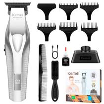 Maquina Kemei 3023-702 Cortador De Cabelo Barba Recarregavel USB Alta Durabilidade Em Estoque