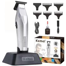 Maquina Kemei 3023-702 Sem Fio Motor Forte Alta Performance Profissional Em Estoque