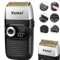 Maquina Kemei Km 2026 Display LCD Recarga Rápida