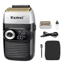 Maquina Kemei Km 2026 Shaver Sem Fio Bivolt Recarregável