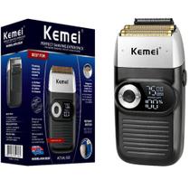 Maquina Kemei Km 2026 Shaver Sem Fio Bivolt Recarregável