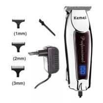 Maquina Kemei KM-9164 Aço Inox Profissional Para Barba