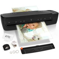 Máquina Laminadora Zyerch 13" A3 Térmica Kit 9 en 1 Negra