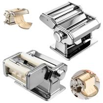 Máquina Manual de Macarrão e Massas Frescas Caseira 4 Tipos de Cortes
