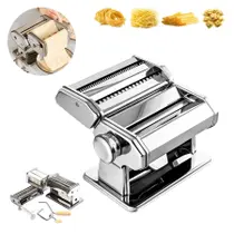 Máquina Manual de Macarrão Massas Frescas Dasshaus Inox para 4 Tipos de Massas
