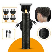 Maquina Maquininha De Cortar Cabelo Barbeador Eletrico Aparador De Pelos Acabamento Dragão