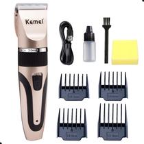 Maquina Maquininha de Tosar Kemei 1053 Cachorro Removedor Aparador De Cortar Pelos Pet Animais Cães Gatos