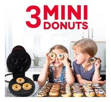 Máquina Mini Donuts Para 03 Mini Donuts 110v Antiaderente