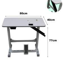 Máquina Overlock Semi Industrial Com Mesa+motor 150w