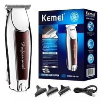 Máquina P Cabelo Kemei Profissional Detalhe Km-9163 Original