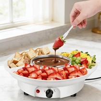 Máquina Panela De Fondue Elétrica Função Aquecer Derreter 220V Máquina Panela De Fondue Elétrica Função Aquecer Derreter 220V