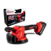 Máquina Para Assentar Pisos Cortag MAC 120 120W 18V 2.0Ah Brushless Ventosa 100 Kg Ø180 Mm Velocidade Variável Sem Fio Maleta E 2 Baterias 63201