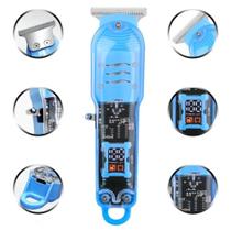 Máquina Para Cortar Cabelo, Barba, Depilação Corporal Sem Fio Com Display Lcd USB DTS08-MINI