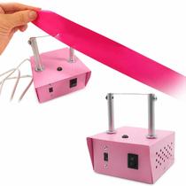 Máquina Para Cortar E Selar Fitas Corte Quente Bivolt Fuxico Laços Artesanato Rosa 127V 220V Máquina Para Cortar E Selar Fitas Corte Quente Bivolt Fuxico Laços Artesanato Rosa 127V 220V