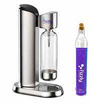 Máquina Para Fazer Água Com Gás Gaseificar Água Fizzly Elegance Aço Inox Prateado