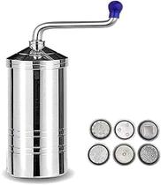 Máquina para fazer massa em aço inoxidável Tanish Trading com 6 discos, 18 cm Máquina para fazer massa em aço inoxidável Tanish Trading com 6 discos, 18 cm