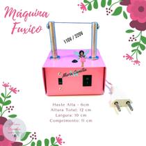 Máquina para Fuxico e Fita Bivolt Haste Alta, Cor Rosa 3 Refis