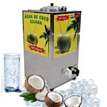 Máquina Para Gelar Água De Coco Coqueira Inox Gela Coco Com Furador