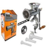 Maquina para Moer Carne Manual Moedor Linguiça Biscoito com Manivela Bestfer BFH1508