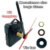 Maquina Para Montar Relógio De Parede Quartz Engrenagem 22mm Eixo Longo Artesanal Maquina Para Montar Relógio De Parede Quartz Engrenagem 22mm Eixo Longo Artesanal