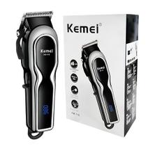 Maquina Para Raspar A Cabeça Barber Shop Kemei Profissional S/Fio Maquina Para Raspar A Cabeça Barber Shop Kemei Profissional S/Fio