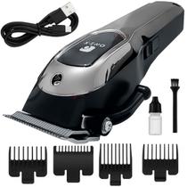 Maquina Pet Banho e Tosa Para Cachorro e Gato, Maquininha Forte 10W 7000 RPM Silenciosa Com Display LCD Recarregavel USB Maquina Pet Banho e Tosa Para Cachorro e Gato, Maquininha Forte 10W 7000 RPM Silenciosa Com Display LCD Recarregavel USB