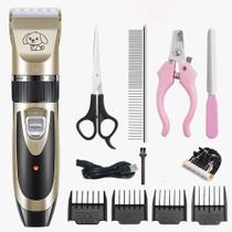 Máquina pet cachorro e gato profissional pet Clipper kit completo foto real