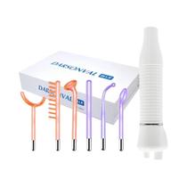 Máquina Portátil De Terapia De Pele De Alta Frequência, 6 Varinhas De Argônio Neon, Varinha Facial