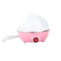 Máquina Processador Egg Cooker Cozedor Ovos Vapor Rosa 110v