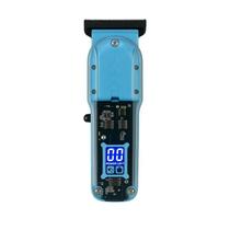 Maquina Profissional Azul para Cortar Cabelo Acabamento Pezinho Visor LCD Digital Recarregável USB + Pentes + Escova - Genérico Maquina Profissional Azul para Cortar Cabelo Acabamento Pezinho Visor LCD Digital Recarregável USB + Pentes + Escova - Genérico