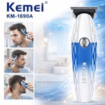 Máquina Profissional Kemei 1689A Corte Preciso Barbeiro Presente Dia dos Pais